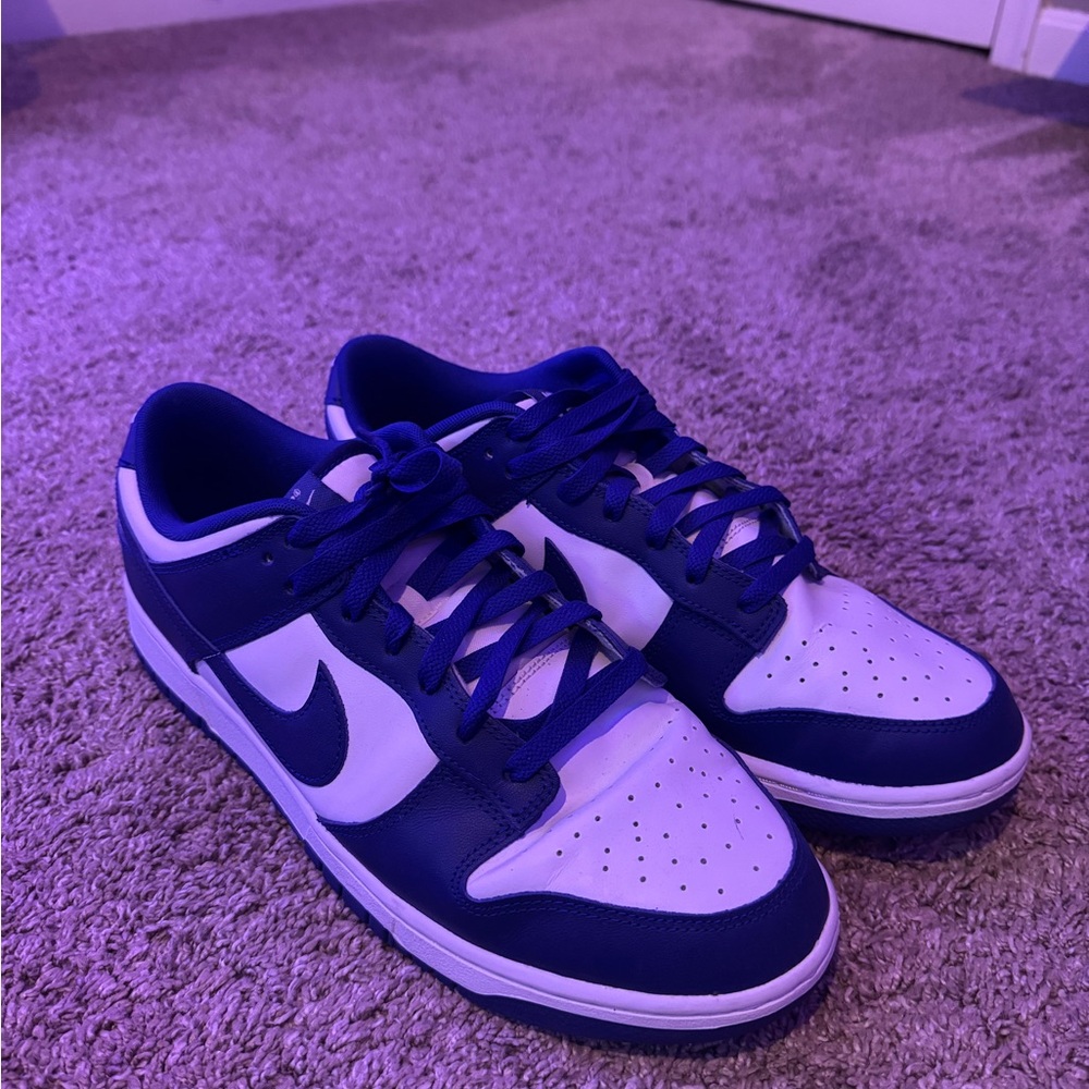 Nike Men's Royal Blue and White Sneakers never worn